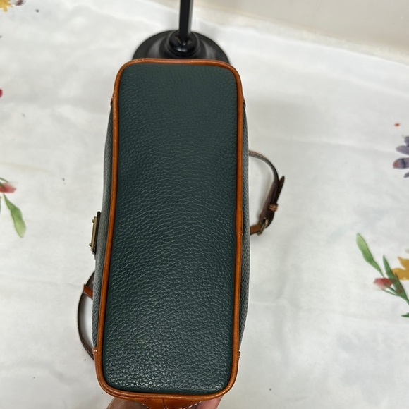 Dooney & Bourke Green and Brown Shoulder Bag with Leather Accents - Picture 7 of 16